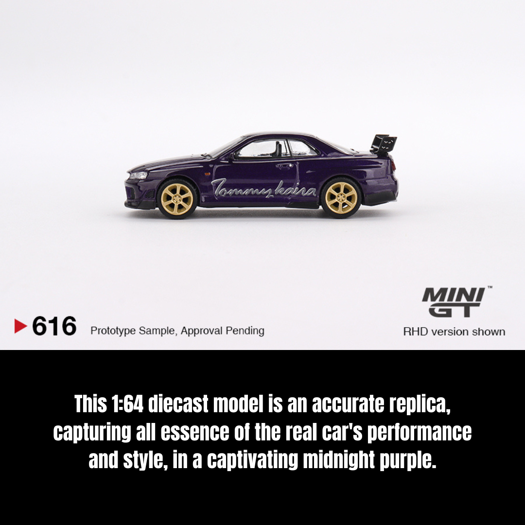 MINI GT - Nissan Skyline GT-R (R34) Tommykaira R-z Midnight Purple